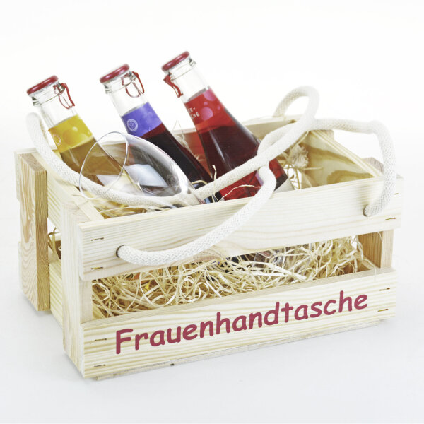 Männerhandtasche aus Holz - Bierträger Flaschenträger Getränketräger ,  15,99 €