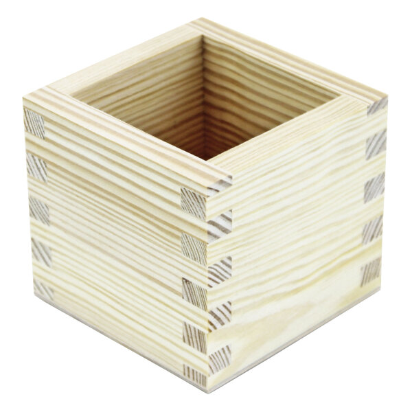 Kleine Holzbox ohne Deckel 63x63x4mm Kästchen Stiftebox Blumenkasten